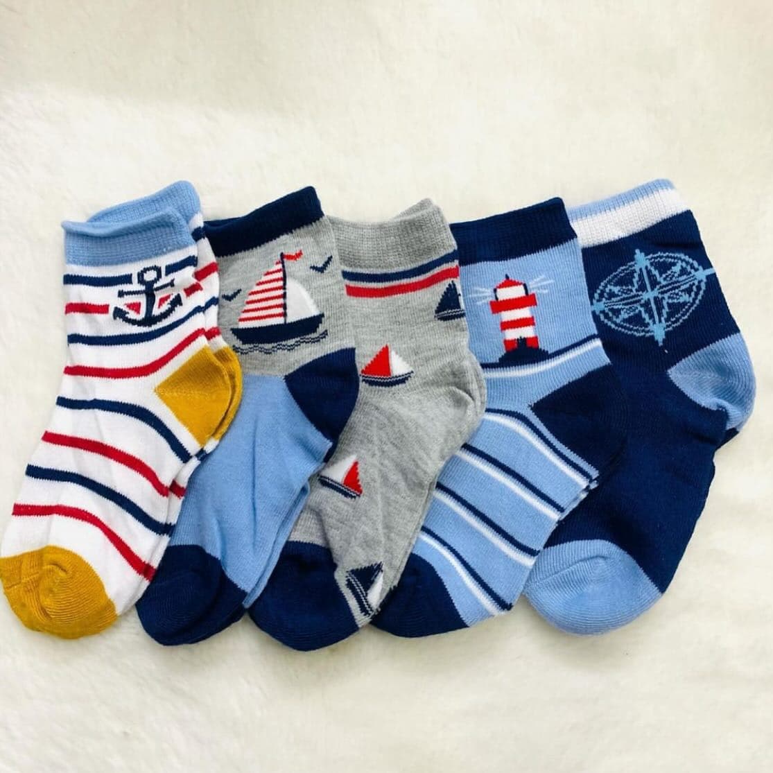 Boys Socks Sets (Shark, Sailor, Dino)