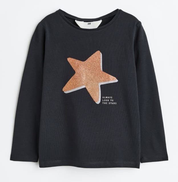 H&M Glitter Star Shirt