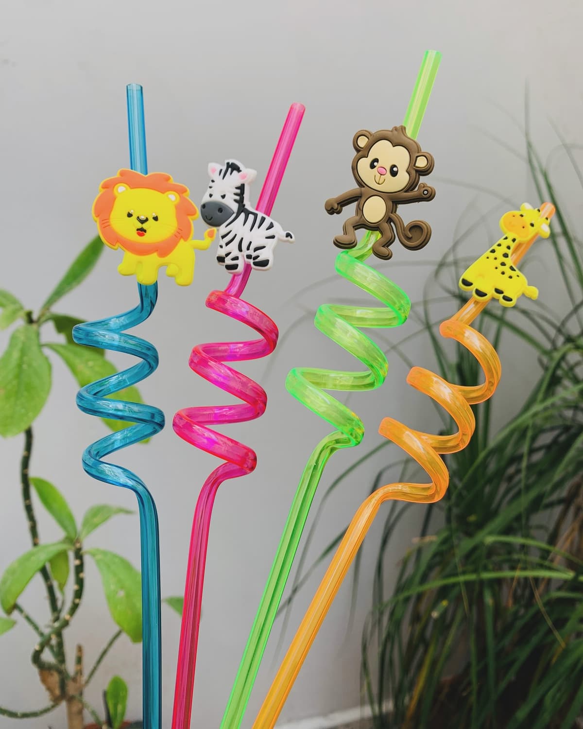 3D Animal Spiral Straws