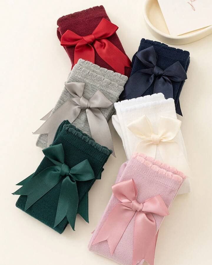 Girls Bow-Knot Socks